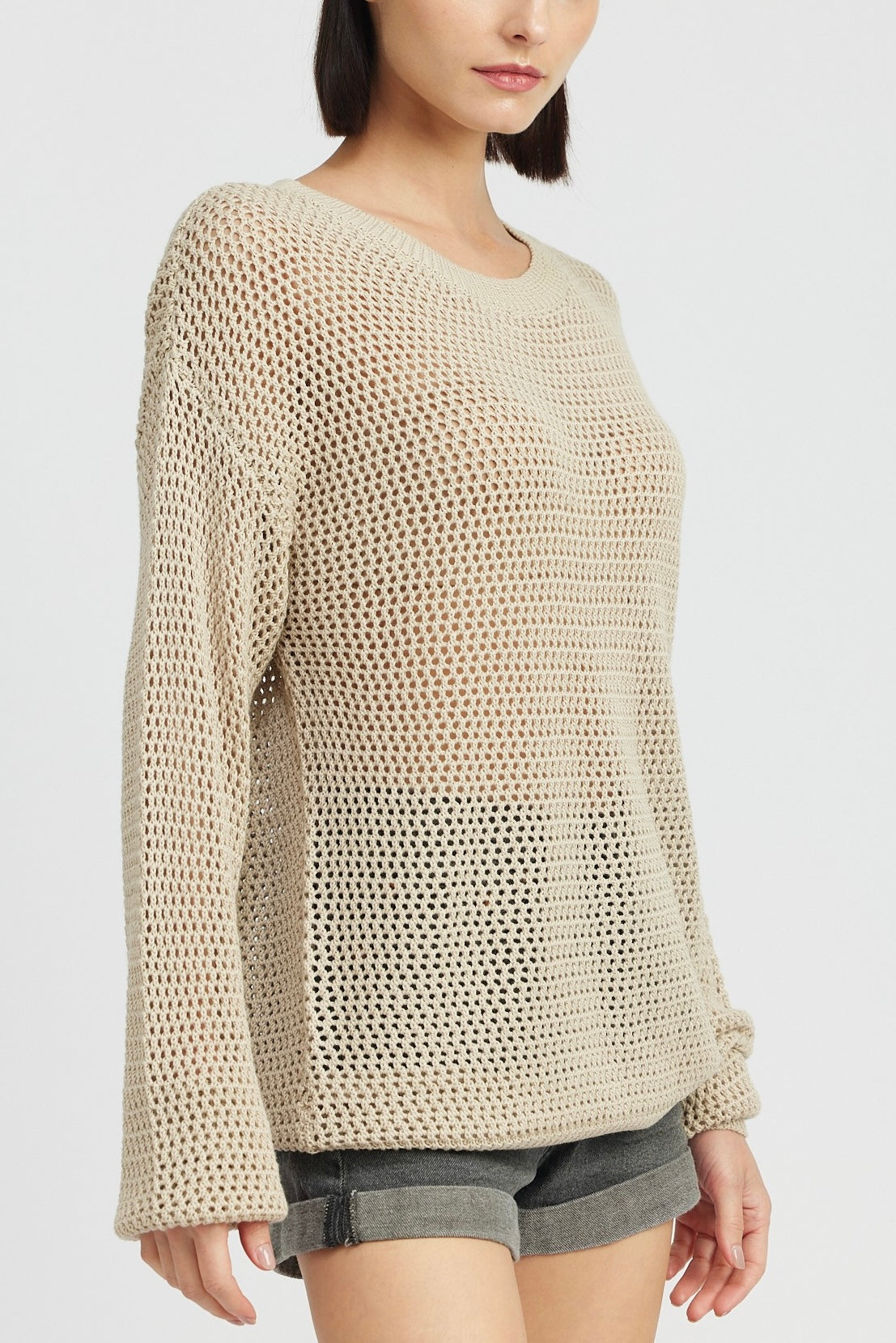 Cora Crochet Long Sleeve Top