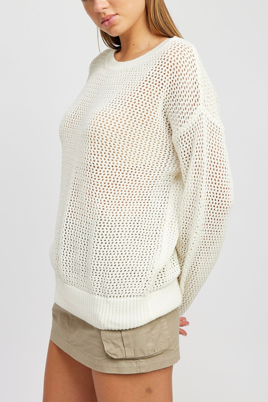 Cora Crochet Long Sleeve Top