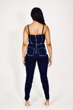 No Good Reason Denim Jumpsuit