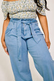 Spring Blues Flared Pants